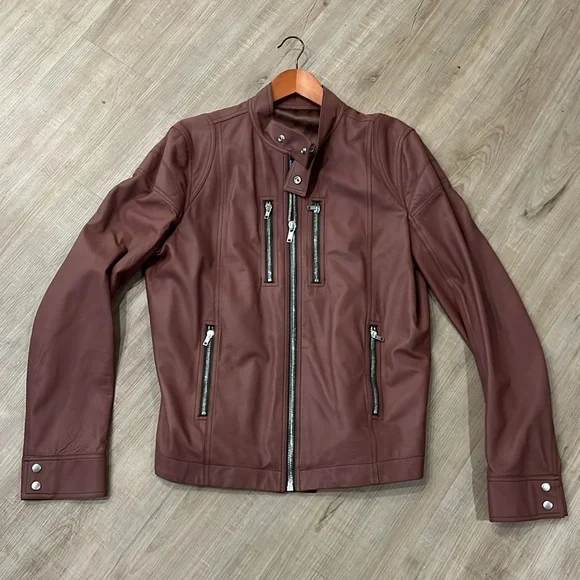 Rick Owens Leather Biker Jacket Size 44 (US) Excellent Condition - Picture 7 of 8